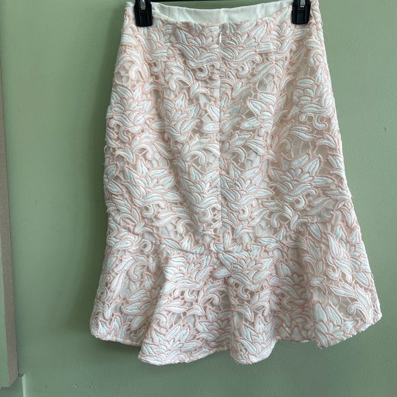Club Monaco Riggins Lace Overlay Ruffles Skirt - Picture 7 of 9